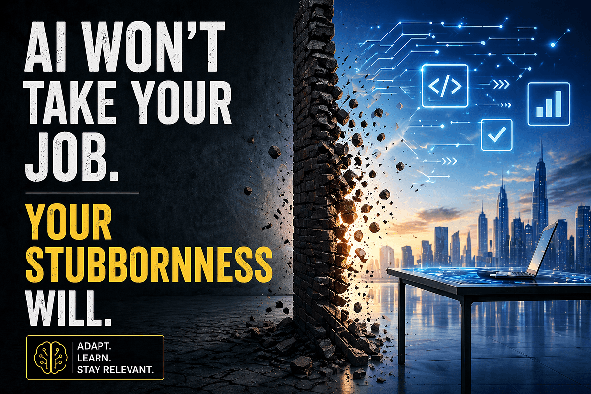 AI Won’t Take Your Job. Your Stubbornness Will.